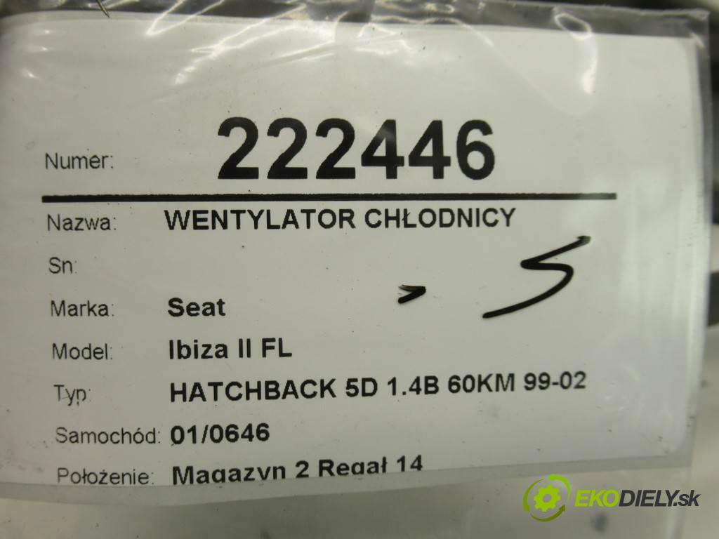 Seat Ibiza II FL  2000 44 kw HATCHBACK 5D 1.4B 60KM 99-02 1400 Ventilátor chladiča 6K0959455K (Ventilátory)