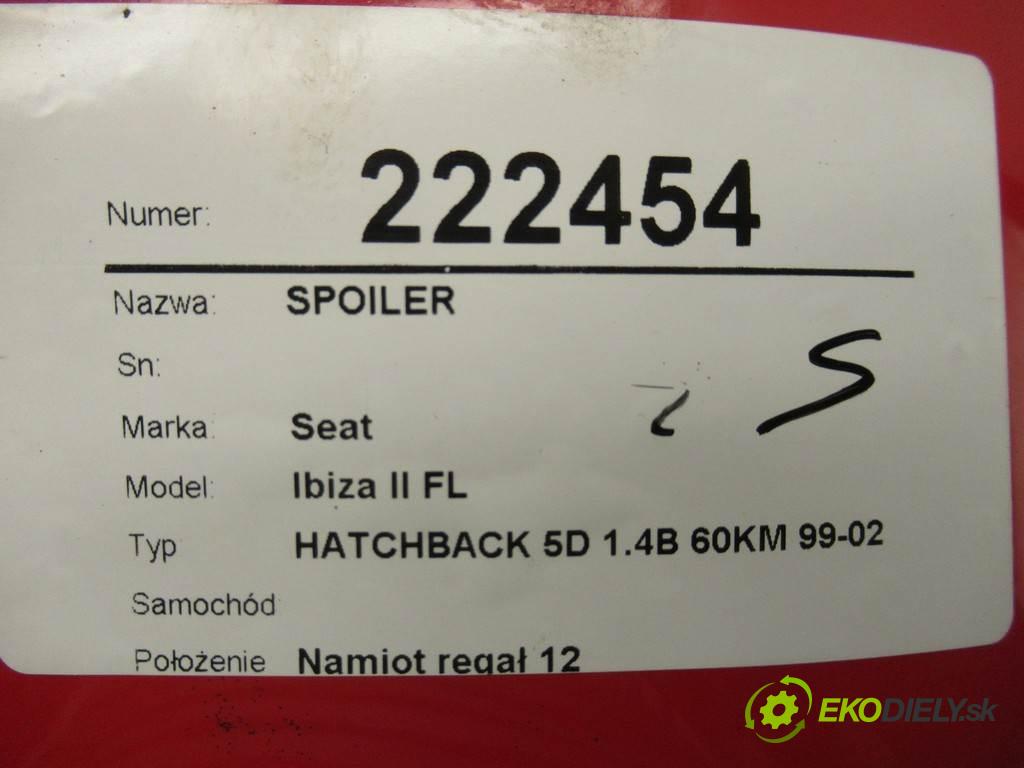 Seat Ibiza II FL    HATCHBACK 5D 1.4B 60KM 99-02  Spoiler 6K6827933E (Spoilery)