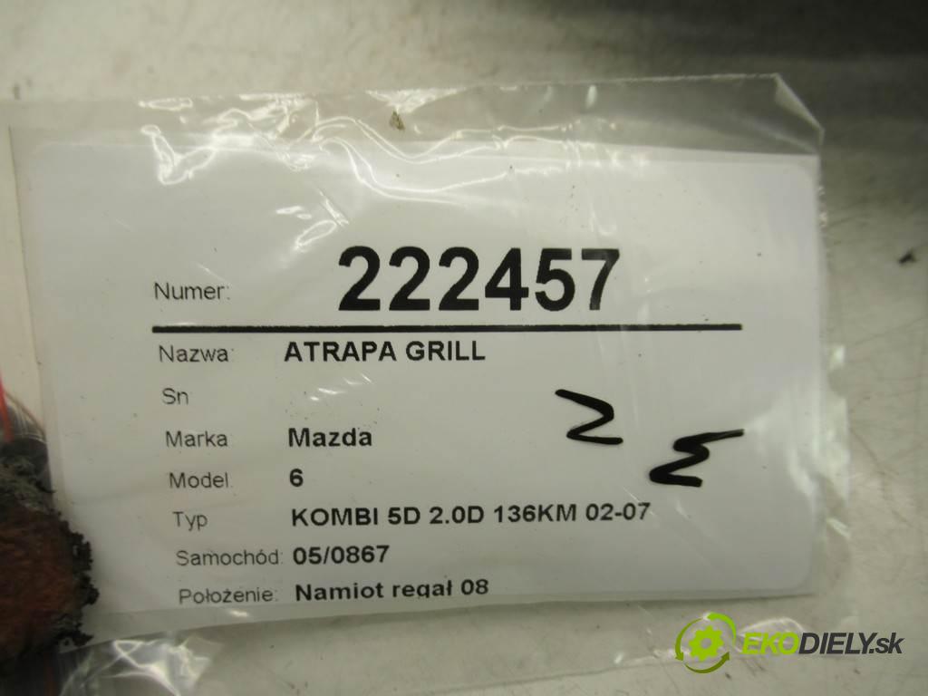 Mazda 6  2004 100 kw KOMBI 5D 2.0D 136KM 02-07 2000 mřížka maska  (Mřížky (masky) chladičů)