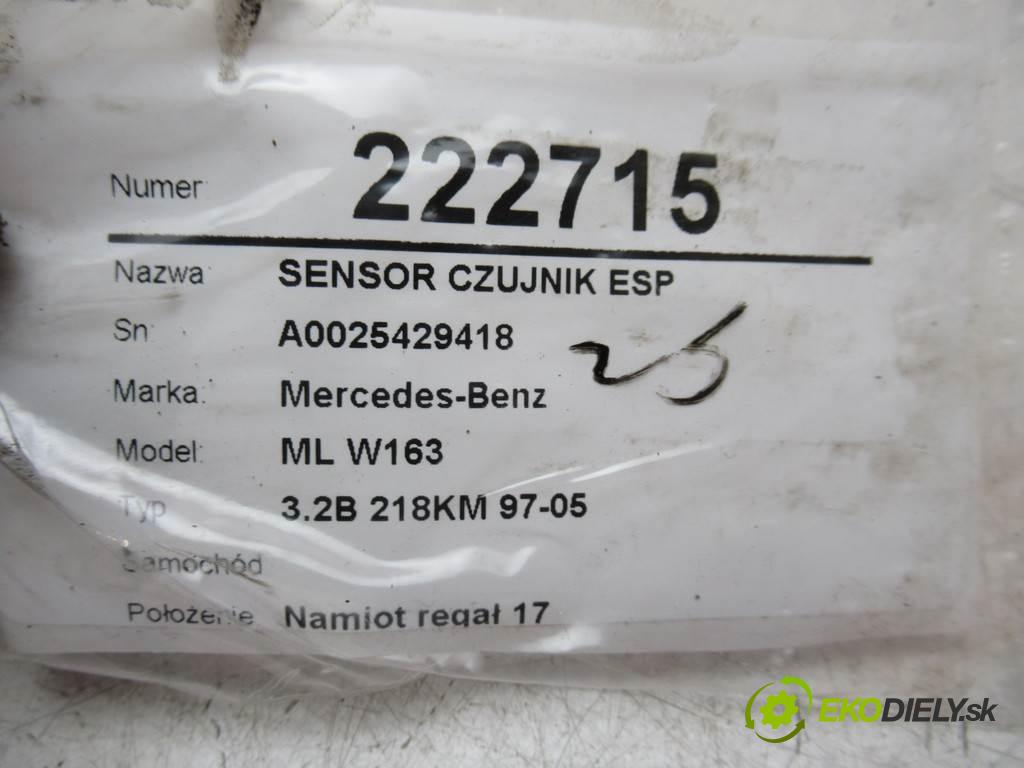 Mercedes-Benz ML W163    3.2B 218KM 97-05  senzor Snímač ESP A0025429418 (Snímače)