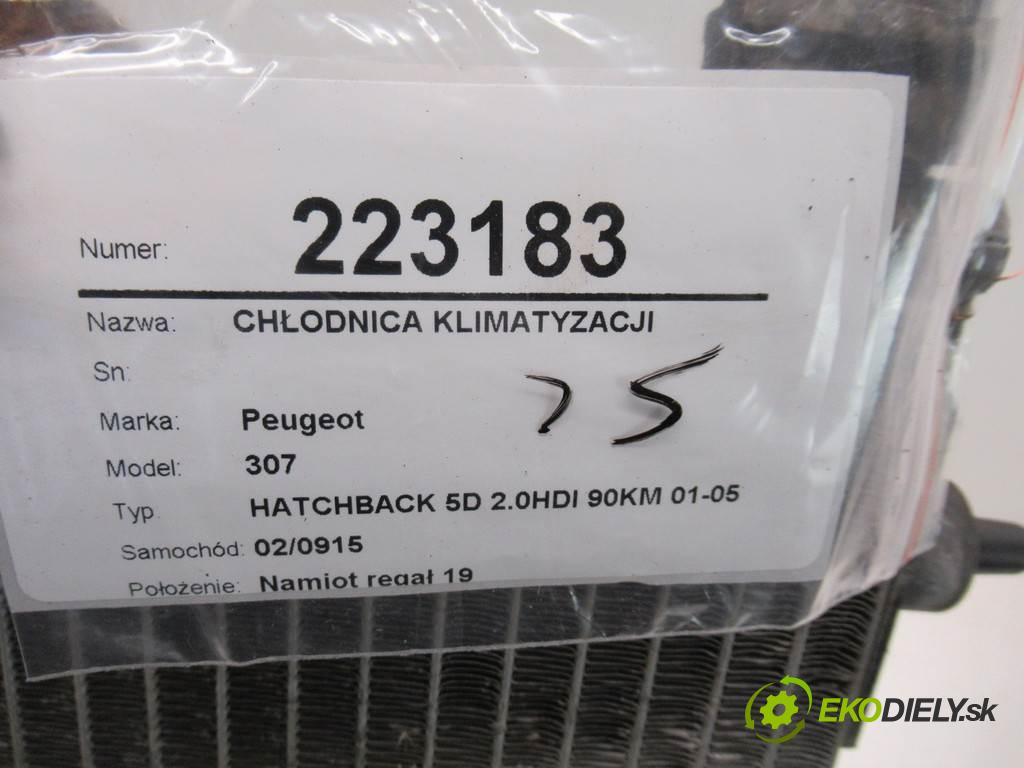 Peugeot 307  2002  HATCHBACK 5D 2.0HDI 90KM 01-05 2000 Chladič klimatizácie 9638574080 (Chladiče klimatizácie)