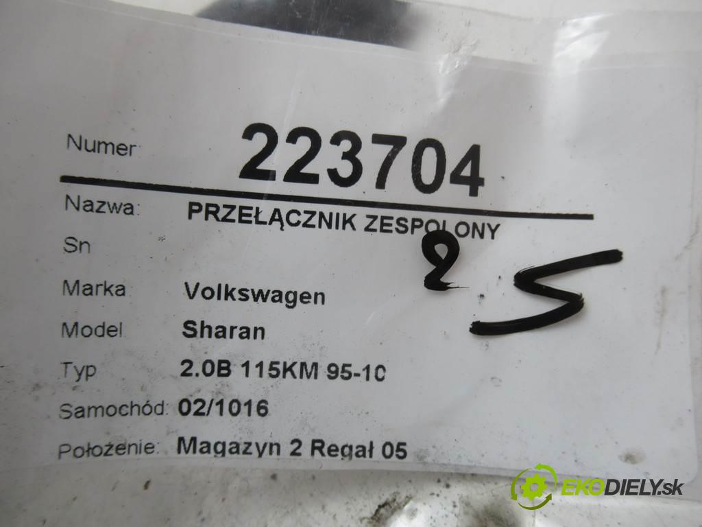 Volkswagen Sharan  1998 85 kw 2.0B 115KM 95-10 2000 Prepínač kombinovaný 7M0953503G (Prepínače, spínače, tlačidlá a ovládače kúrenia)