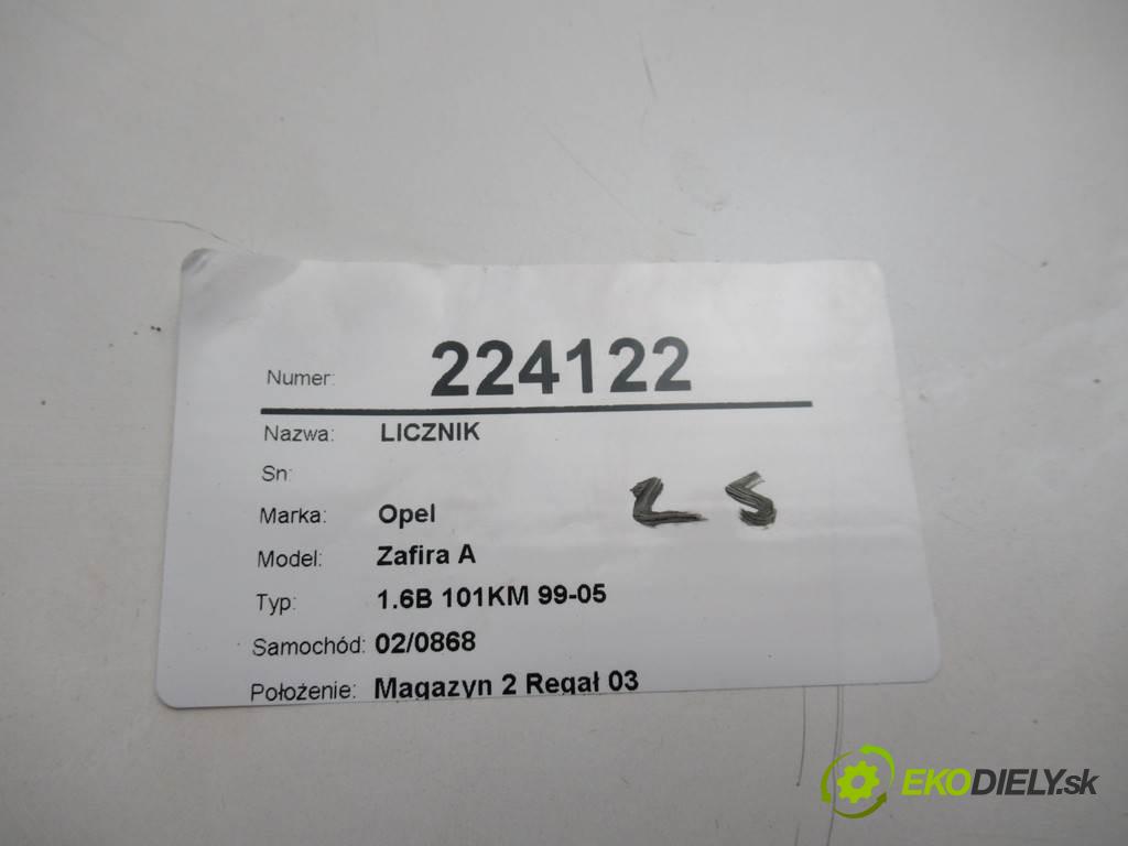 Opel Zafira A  1999 74 kw 1.6B 101KM 99-05 1600 Prístrojovka BT09181211 (Prístrojové dosky, displeje)