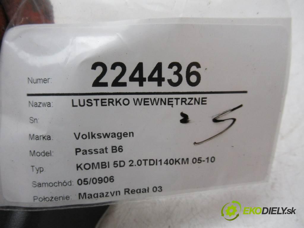 Volkswagen Passat B6  2006 140KM KOMBI 5D 2.0TDI140KM 05-10 2000 Spätné zrkadlo vnútorné  (Spätné zrkadlá vnútorné)