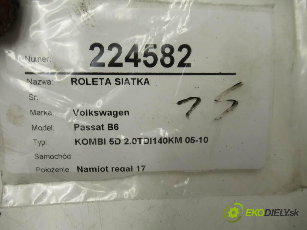 Volkswagen Passat B6    KOMBI 5D 2.0TDI140KM 05-10  Roleta sieťka  (Ostatné)