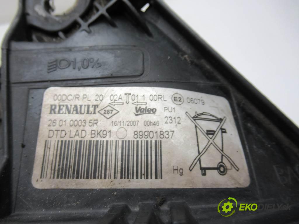 Renault Laguna III  2007 110 kw HATCHBACK 5D 2.0DCI 150KM 07-15 2000 Svetlomet pravy XENON 260100035R