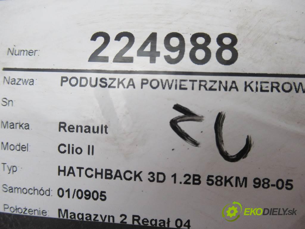Renault Clio II  1998  HATCHBACK 3D 1.2B 58KM 98-05 1200 AirBag - volantu  (Airbagy)