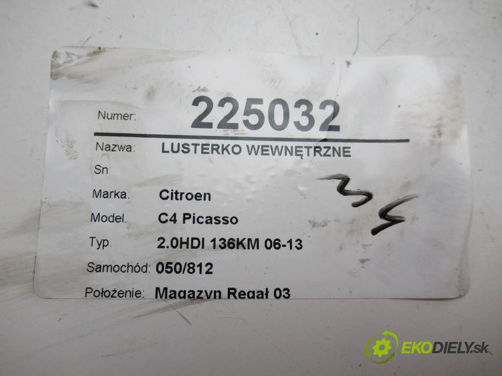 Citroen C4 Picasso  2008  2.0HDI 136KM 06-13 2000 zpětné zrcátko vnitřní 96834998BJ (Světla vnitřní)