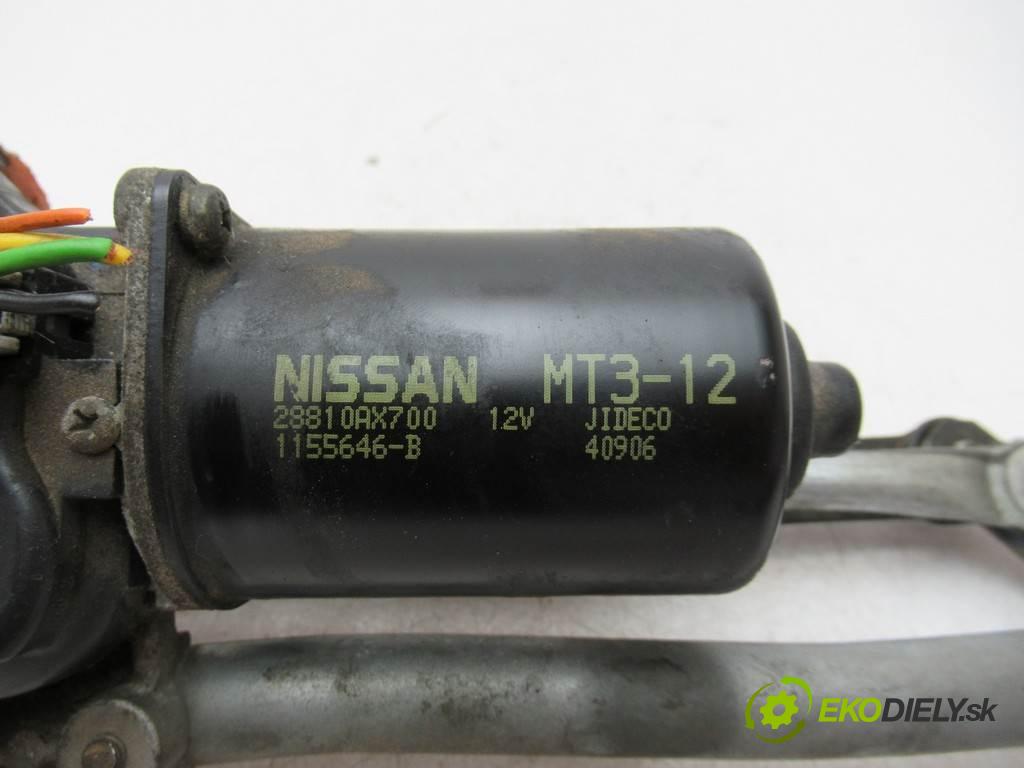 Nissan MICRA K12  2004 48kw HATCHBACK 5D 1.2B 65KM 02-07 1200 Mechanizmus stieračov predný 28810AX700 (Motorčeky stieračov predné)