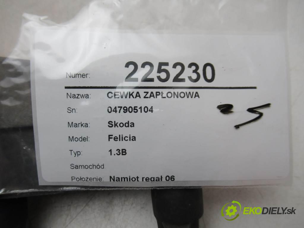 Skoda Felicia    1.3B  Cievka zapaľovacia 047905104 (Zapaľovacie cievky, moduly)