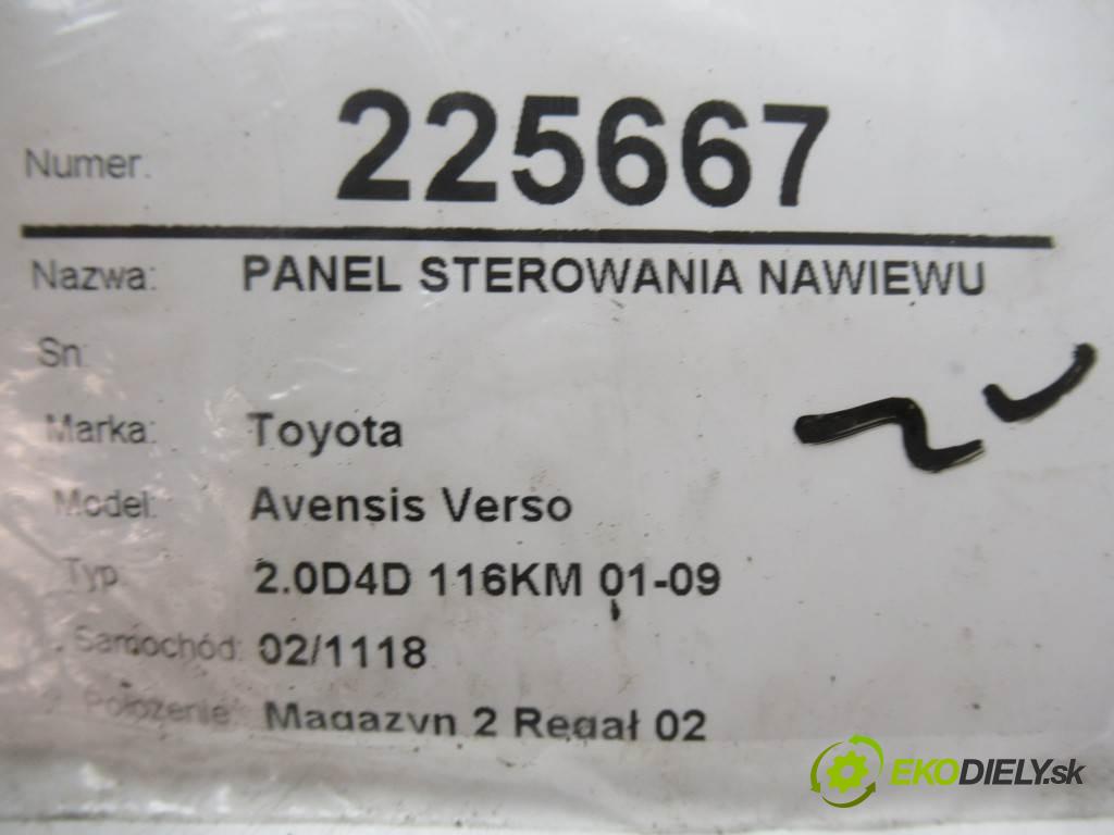 Toyota Avensis Verso  2003 85 kw 2.0D4D 116KM 01-09 2000 Panel ovládania kúrenia 55900-44270 (Prepínače, spínače, tlačidlá a ovládače kúrenia)