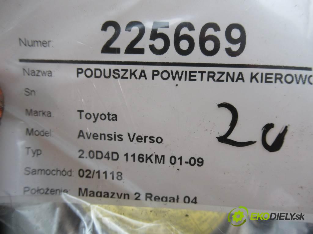 Toyota Avensis Verso  2003 85 kw 2.0D4D 116KM 01-09 2000 AirBag - volantu  (Airbagy)