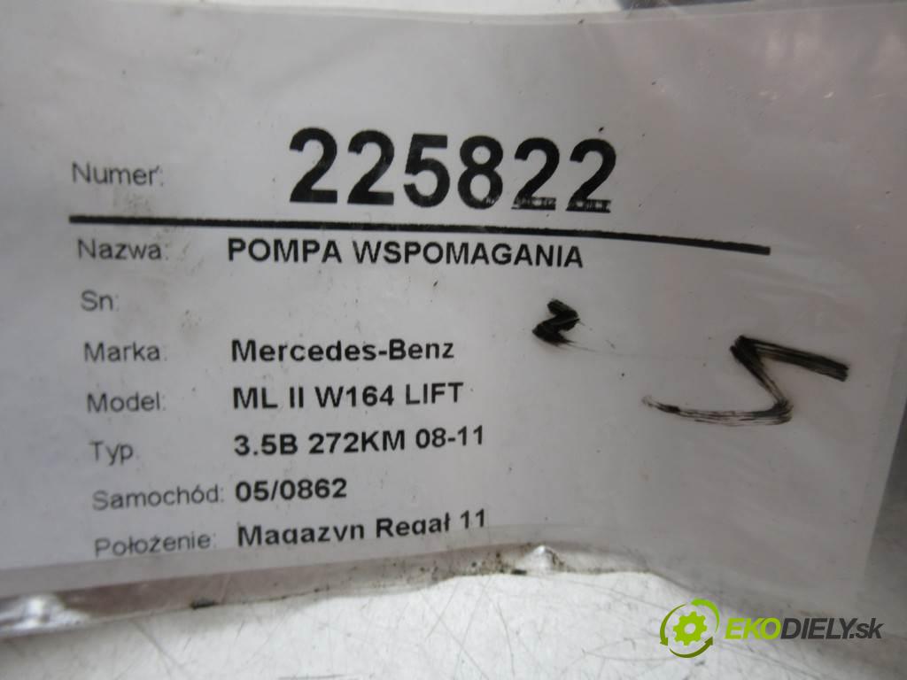 Mercedes-Benz ML II W164 LIFT  2011 201kW 3.5B 272KM 08-11 3498 Pumpa servočerpadlo 0054662201 (Servočerpadlá, pumpy riadenia)