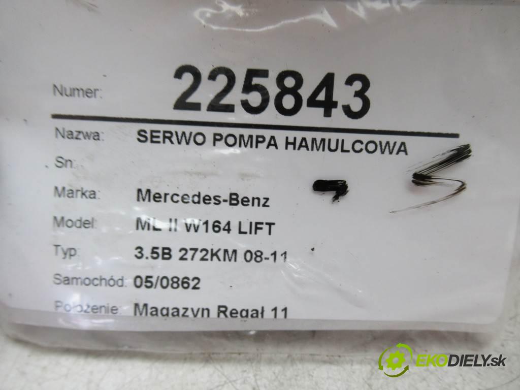 Mercedes-Benz ML II W164 LIFT  2011 201kW 3.5B 272KM 08-11 3498 Posilovač Pumpa brzdová A1644301430 (Posilňovače bŕzd)