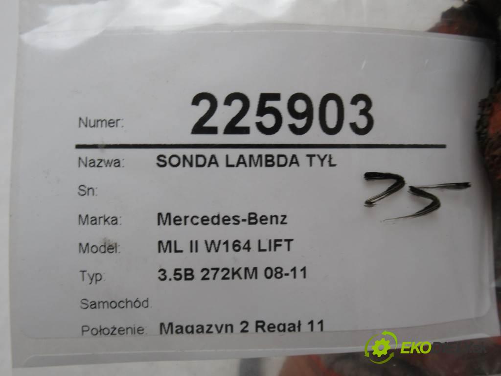 Mercedes-Benz ML II W164 LIFT    3.5B 272KM 08-11  sonda lambda zadní část 0045420818 (Lambda sondy)