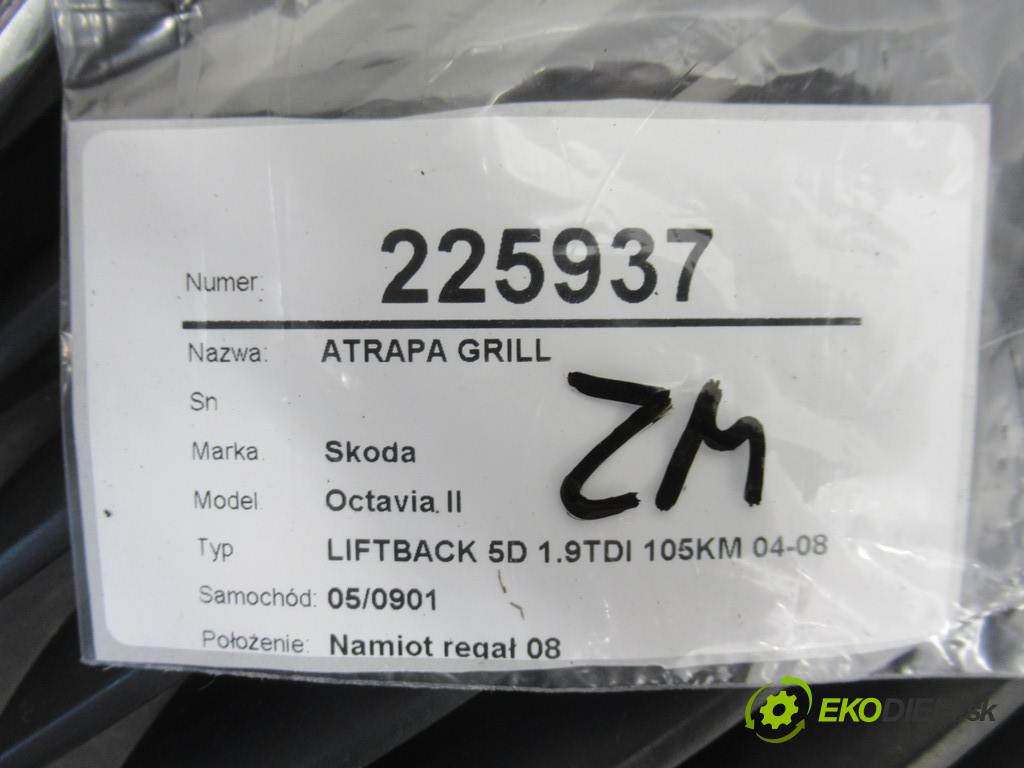 Skoda Octavia II  2007 77 kw LIFTBACK 5D 1.9TDI 105KM 04-08 1900 Mriežka maska 1Z0853668 (Mriežky, masky)