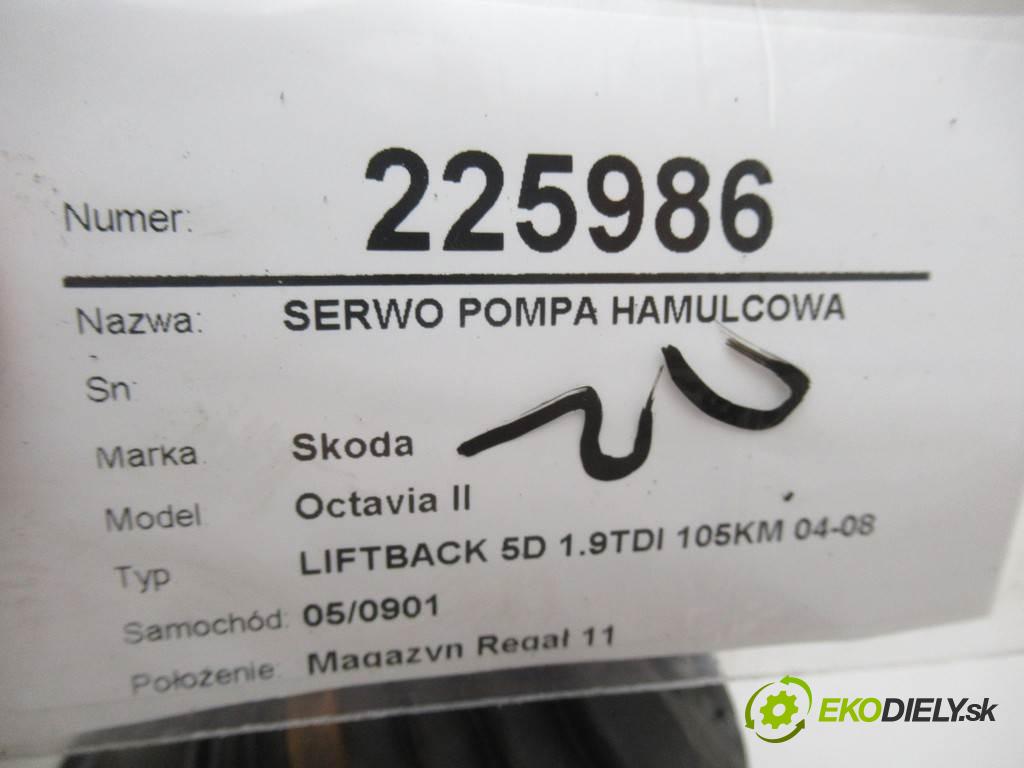 Skoda Octavia II  2007 77 kw LIFTBACK 5D 1.9TDI 105KM 04-08 1900 posilovač pumpa brzdová 1K1614105BH (Posilovače brzd)