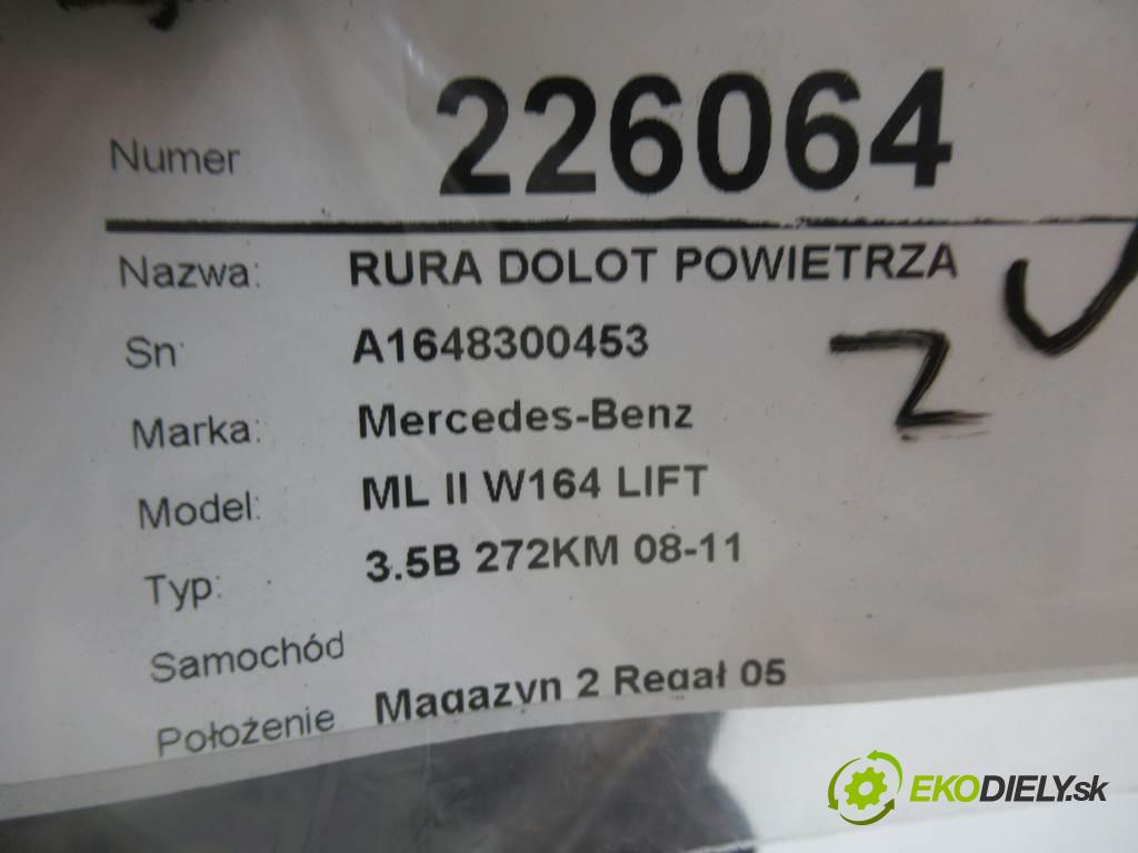 Mercedes-Benz ML II W164 LIFT    3.5B 272KM 08-11  Rúra prívod vzduchu A1648300453