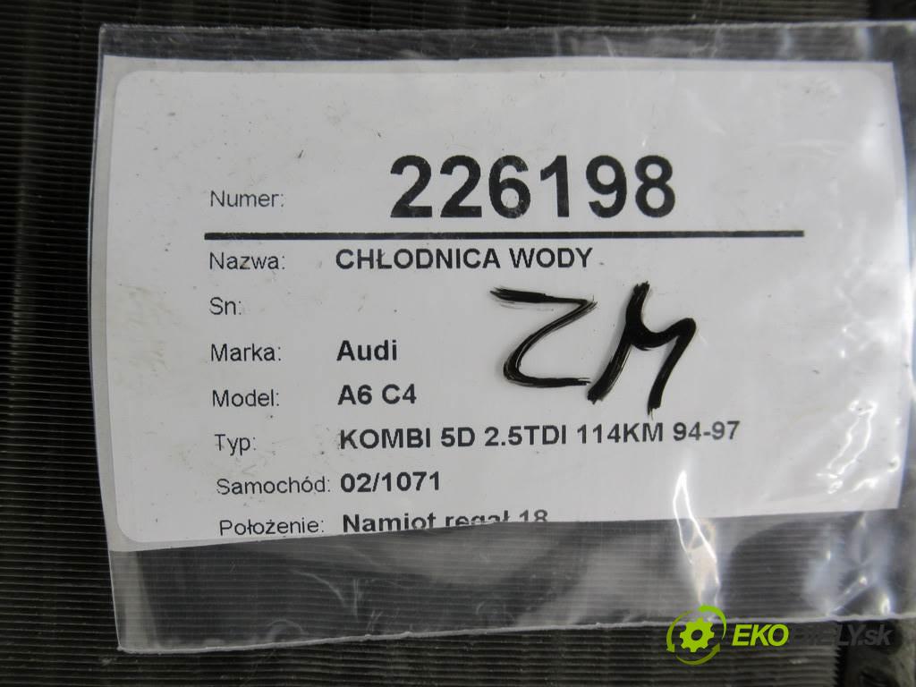 Audi A6 C4  1996 85 kw KOMBI 5D 2.5TDI 114KM 94-97 2500 Chladič vody 4A0121251D (Chladiče vody)