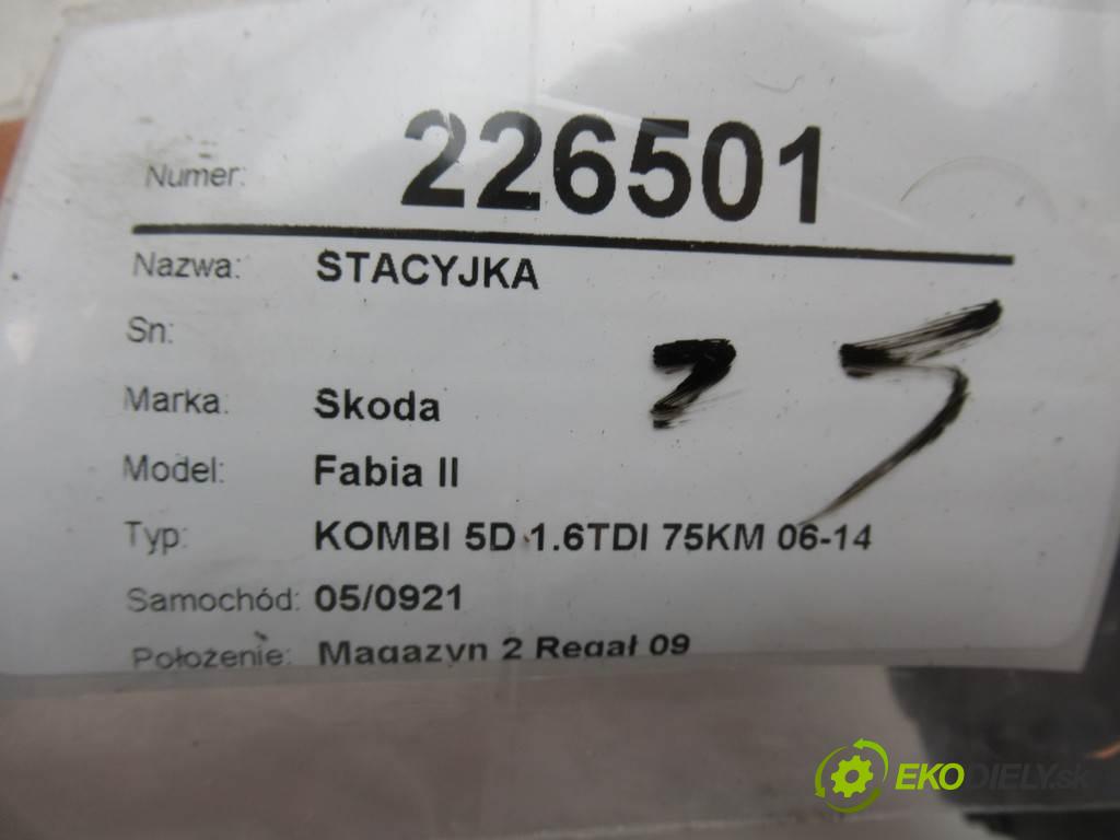 Skoda Fabia II  2011 55 kw KOMBI 5D 1.6TDI 75KM 06-14 1600 spinačka 4B0905851C (Spínacie skrinky a kľúče)