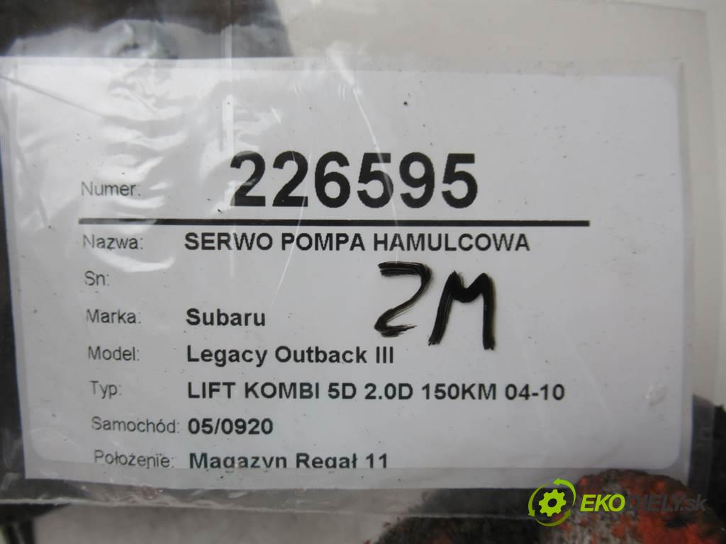 Subaru Legacy Outback III  2008 110 kw LIFT KOMBI 5D 2.0D 150KM 04-10 2000 posilovač pumpa brzdová G215T (Posilovače brzd)