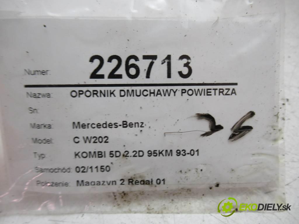 Mercedes-Benz C W202  1997  KOMBI 5D 2.2D 95KM 93-01 2200 odpor rezistor topení vzduchu 2028207310 (Odpory topení)