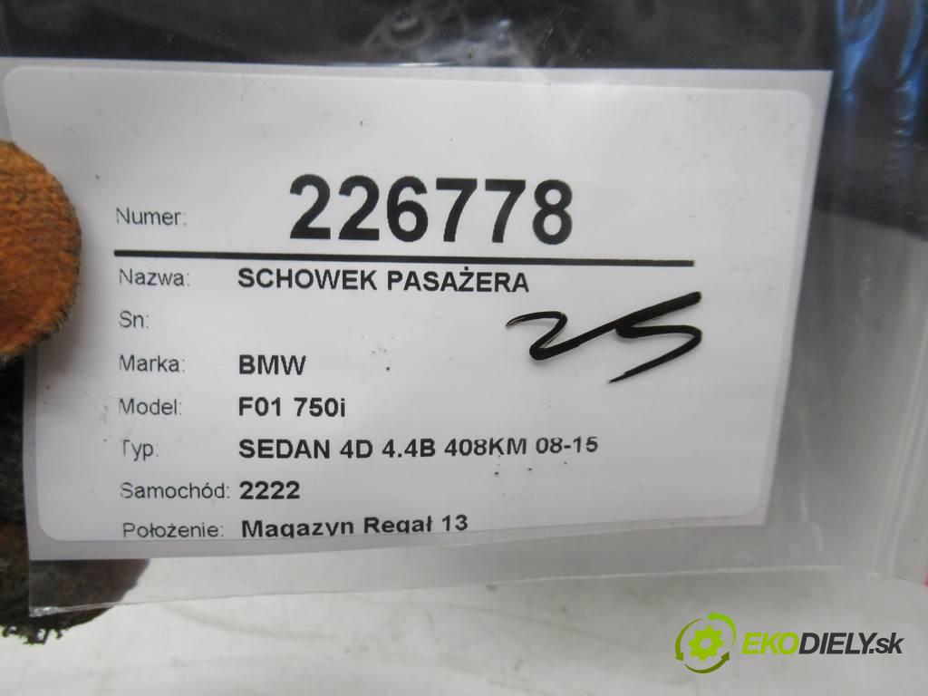 BMW F01 750i  2008  SEDAN 4D 4.4B 408KM 08-15 4400 přihrádka kastlík spolujezdce 9112164 (Přihrádky, kastlíky)