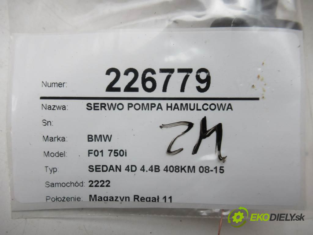 BMW F01 750i  2008  SEDAN 4D 4.4B 408KM 08-15 4400 Posilovač Pumpa brzdová 6782289 (Posilňovače bŕzd)