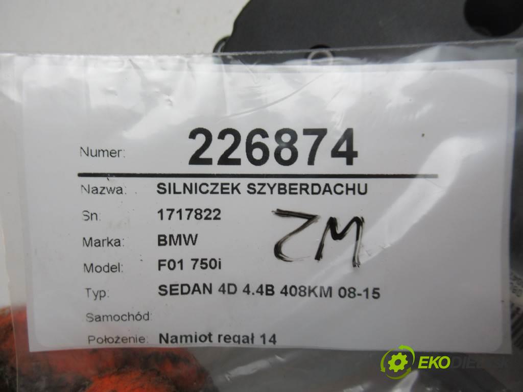 BMW F01 750i    SEDAN 4D 4.4B 408KM 08-15  Motorček strešného okna 1717822 (Motorčeky ovládania strešného okna)