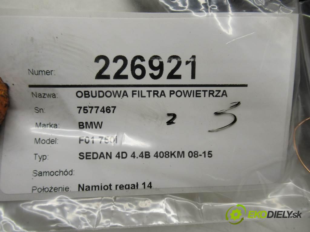 BMW F01 750i    SEDAN 4D 4.4B 408KM 08-15  obal filtra vzduchu 7577467 (Kryty filtrů)