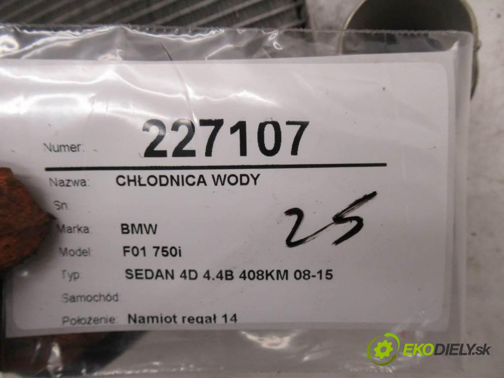 BMW F01 750i    SEDAN 4D 4.4B 408KM 08-15  Chladič vody 7570093 (Chladiče vody)