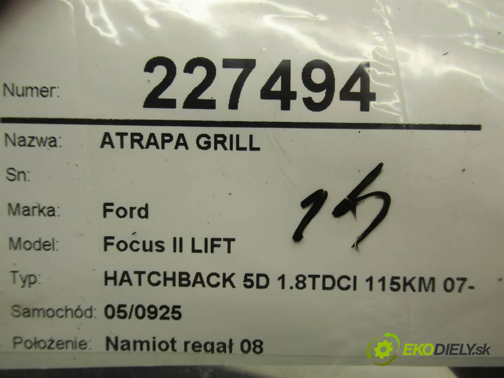 Ford Focus II LIFT  2009 115 kW HATCHBACK 5D 1.8TDCI 115KM 07-11 1800 mřížka maska  (Mřížky (masky) chladičů)