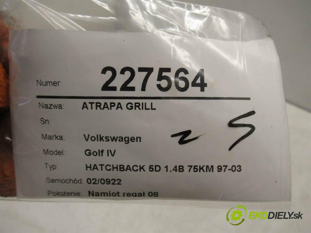 Volkswagen Golf IV  1999 55 kw HATCHBACK 5D 1.4B 75KM 97-03 1400 mřížka maska 1J0853651G (Mřížky (masky) chladičů)