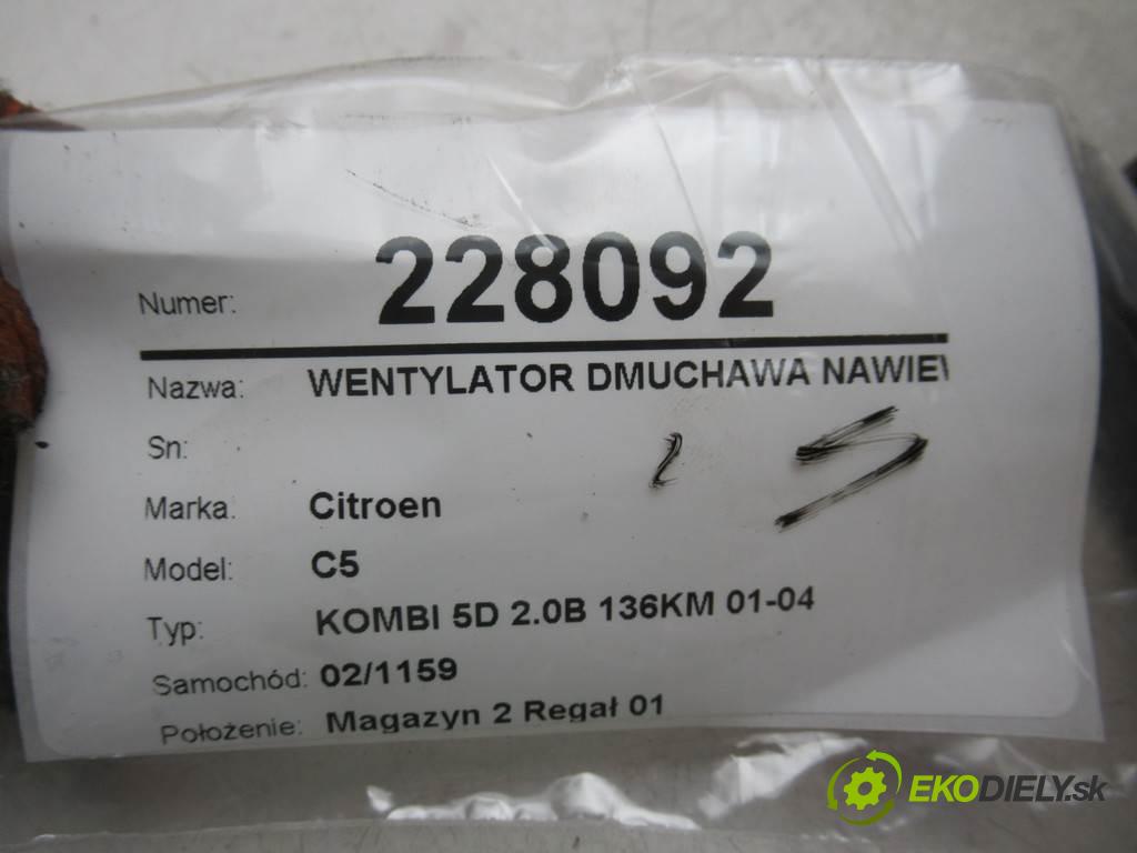 Citroen C5    KOMBI 5D 2.0B 136KM 01-04 2000 Ventilátor ventilátor kúrenia F664529T (Ventilátory kúrenia)