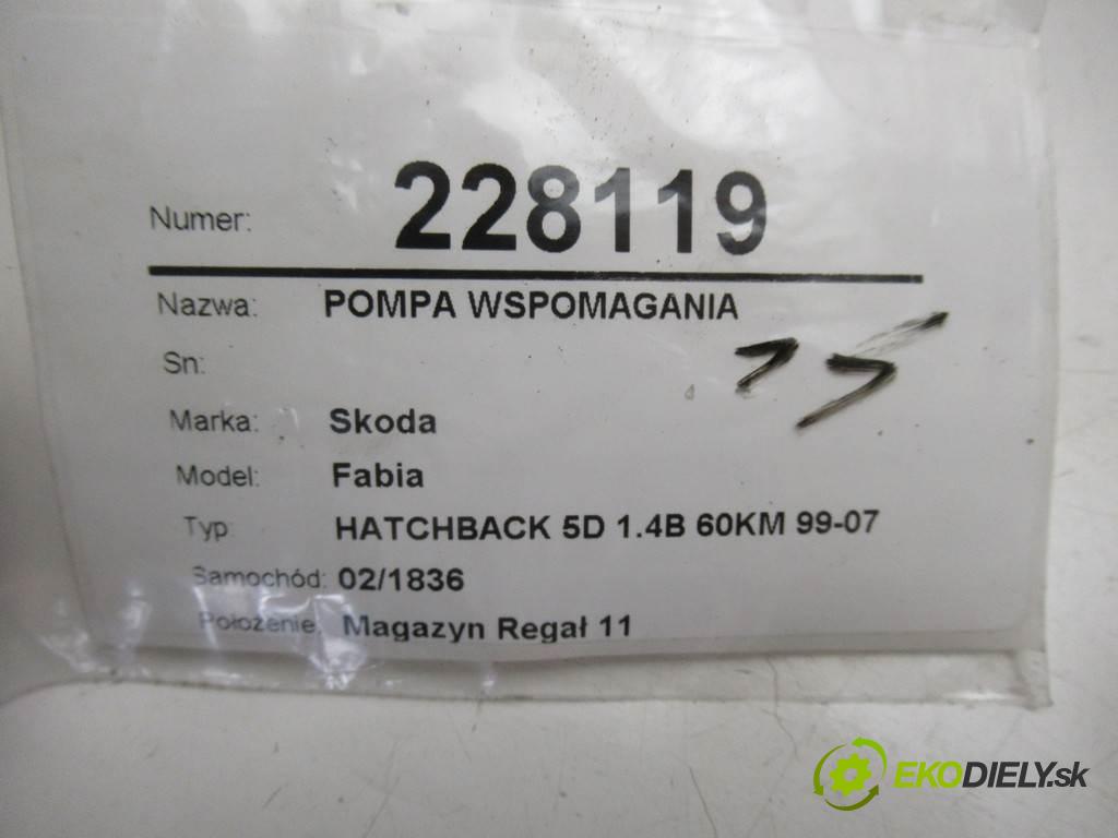 Skoda Fabia  2000  HATCHBACK 5D 1.4B 60KM 99-07 1400 Pumpa servočerpadlo  (Servočerpadlá, pumpy riadenia)