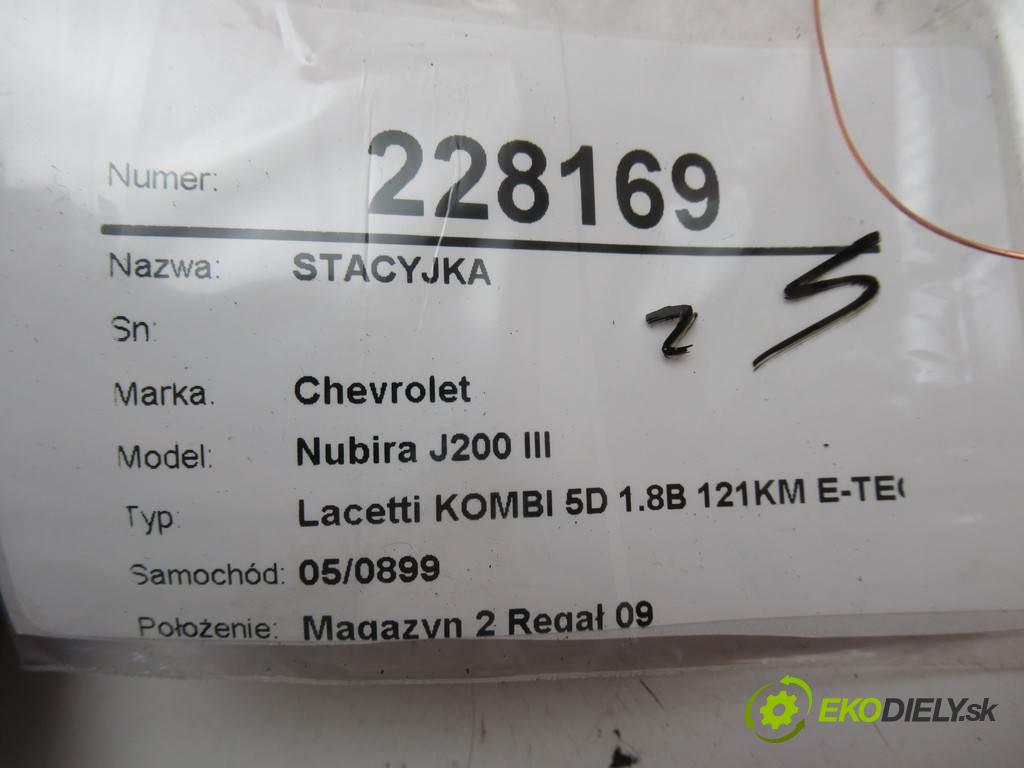 Chevrolet Nubira J200 III  2008  Lacetti KOMBI 5D 1.8B 121KM E-TEC 2008 1800 spínačka  (Spínací skříňky a klíče)
