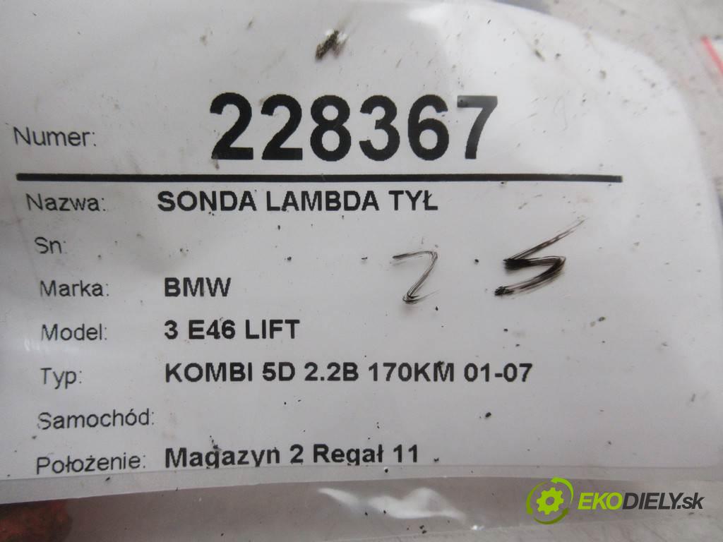 BMW 3 E46 LIFT    KOMBI 5D 2.2B 170KM 01-07  sonda lambda zad 1433940 (Lambda sondy)