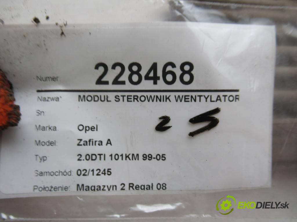 Opel Zafira A  2000  2.0DTI 101KM 99-05 2000 Modul Riadiaca jednotka ventilátora 24410129 (Ostatné)