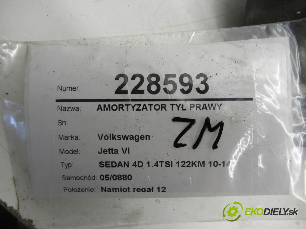 Volkswagen Jetta VI  2012 90kw SEDAN 4D 1.4TSI 122KM 10-14 1400 tlumič zadní část pravý 1C0512011