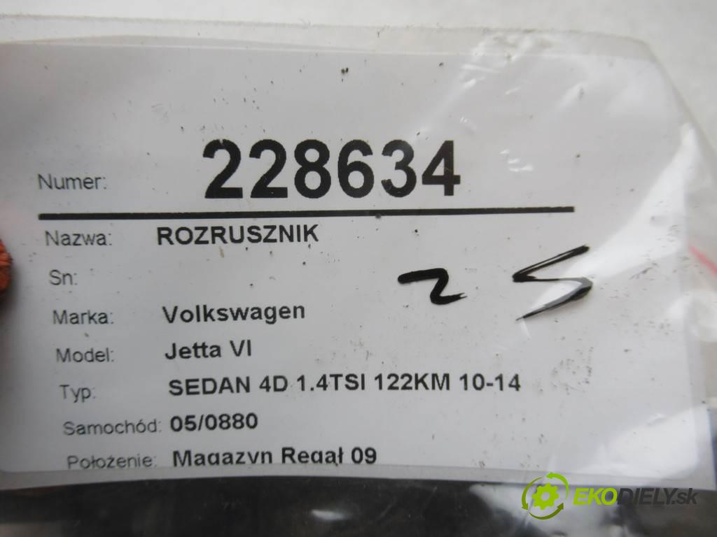 Volkswagen Jetta VI  2012 90kw SEDAN 4D 1.4TSI 122KM 10-14 1400 Štartér 02Z911023E (Štartéry)