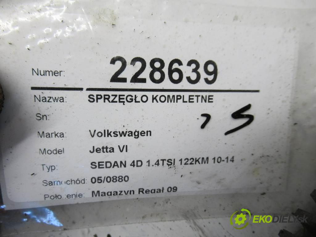 Volkswagen Jetta VI  2012 90kw SEDAN 4D 1.4TSI 122KM 10-14 1400 Spojková sada (bez ložiska) komplet  (Kompletné sady (bez ložiska))