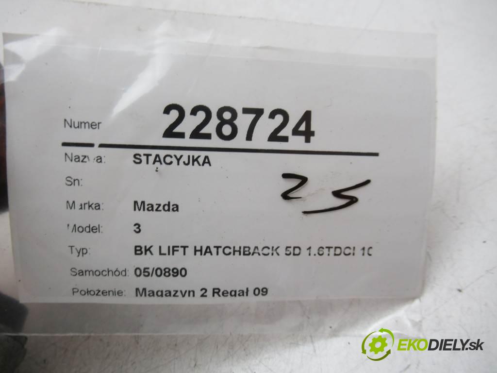 Mazda 3  2006 80kw BK LIFT HATCHBACK 5D 1.6TDCI 109KM 03-09 1560 spínačka 3M51-3F880-AC (Spínací skříňky a klíče)
