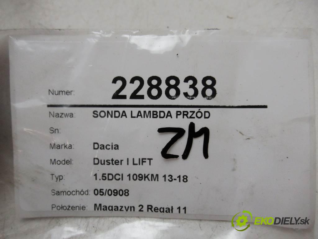 Dacia Duster I LIFT  2017  1.5DCI 109KM 13-18 1461 sonda lambda přední část H8201333811 (Lambda sondy)