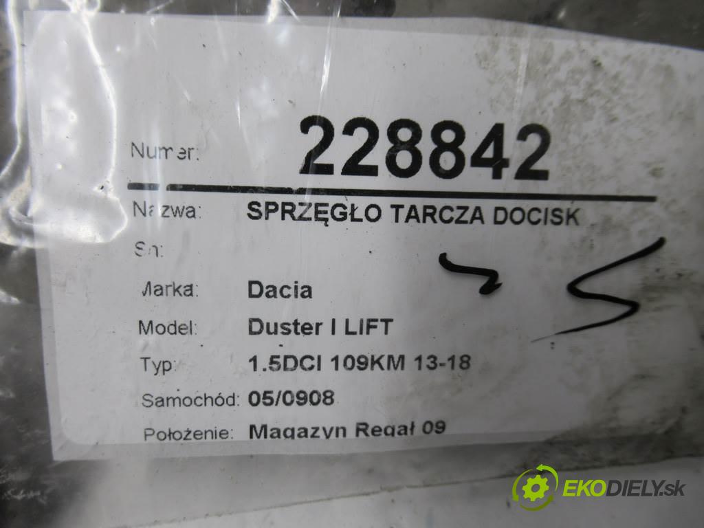 Dacia Duster I LIFT  2017  1.5DCI 109KM 13-18 1461 Spojková sada (bez ložiska) Lamela kotúč brzdič 302050418R (Prítlačné taniere)