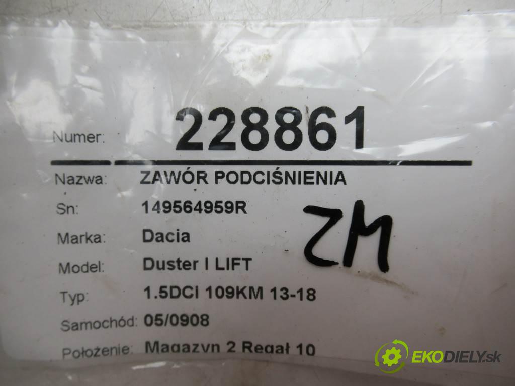 Dacia Duster I LIFT  2017  1.5DCI 109KM 13-18 1461 ventil tlaku 149564959R