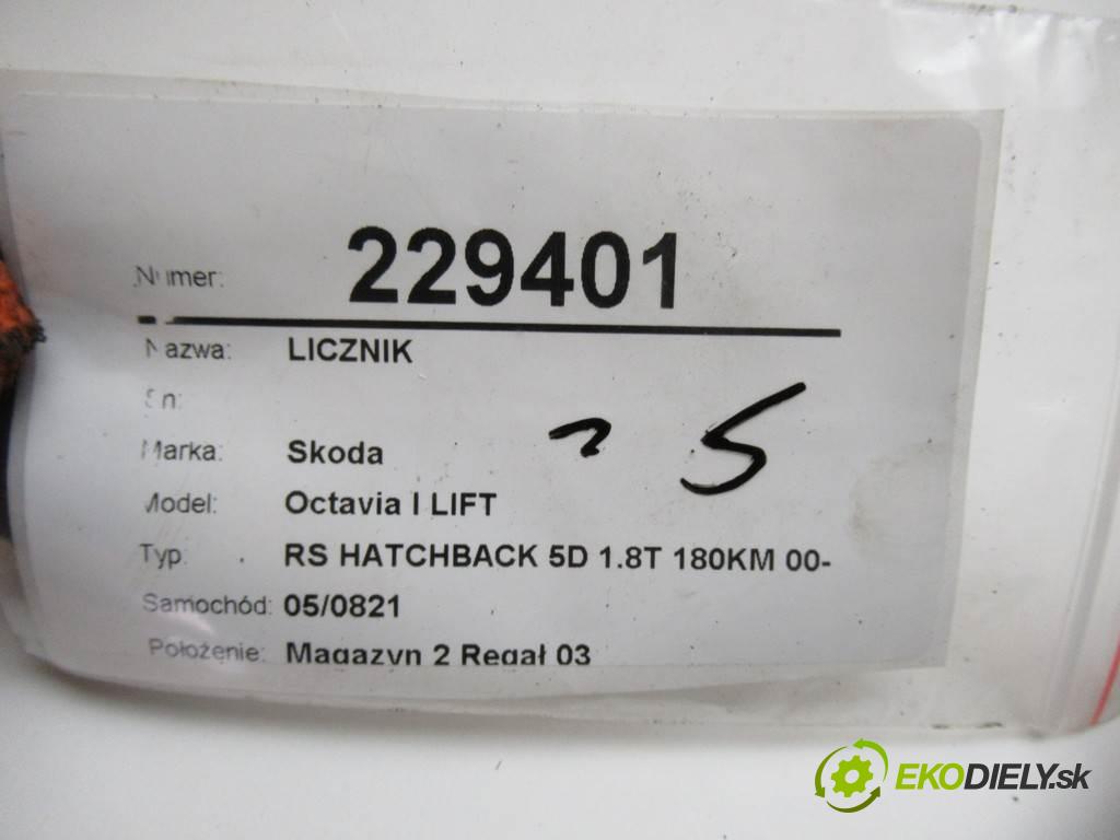 Skoda Octavia I LIFT  2002 110 kw RS HATCHBACK 5D 1.8T 180KM 00-10 1800 Prístrojovka 1U0920911C (Prístrojové dosky, displeje)
