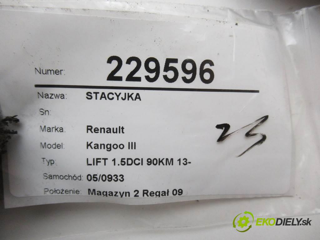 Renault Kangoo III  2017  LIFT 1.5DCI 90KM 13- 1500 spínačka  (Spínací skříňky a klíče)