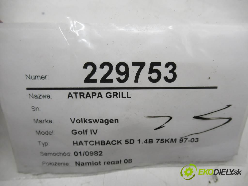 Volkswagen Golf IV  1999  HATCHBACK 5D 1.4B 75KM 97-03 1400 Mriežka maska 1J0853655C (Mriežky, masky)