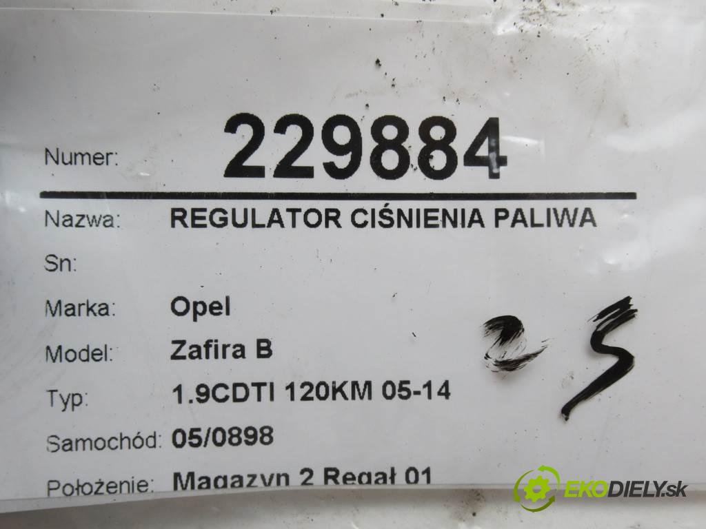 Opel Zafira B  2005 88 kw 1.9CDTI 120KM 05-14 1910 Regulátor tlaku paliva 0928400651 (Ostatné)