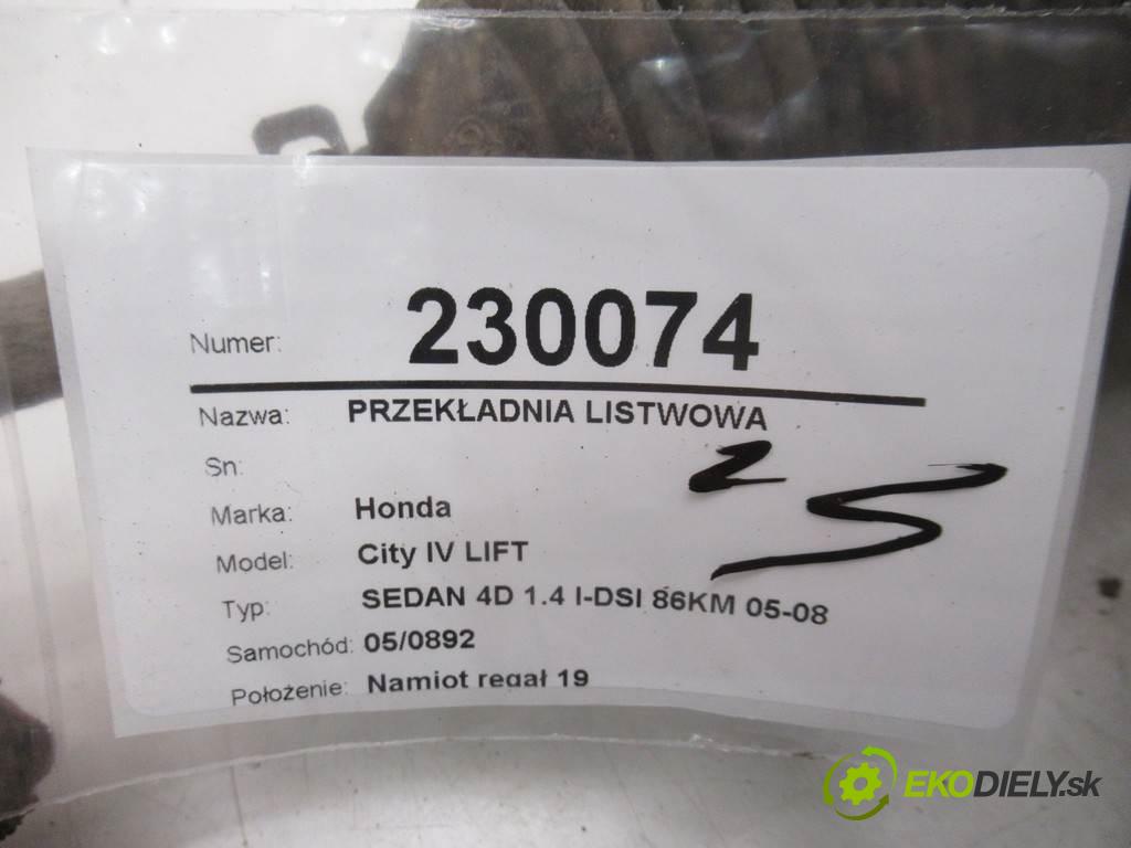 Honda City IV LIFT  2007 61 kw SEDAN 4D 1.4 I-DSI 86KM 05-08 1400 riadenie -  (Riadenia)